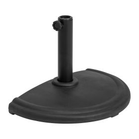 50x31x33cm, Umbrella Base, Semi-round, Plastic, Black Without Pattern (Color: Black)